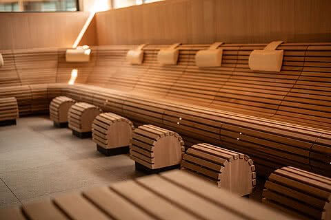 Sauna im Wellnesshotel Sonnen Resort Naturns Südtirol