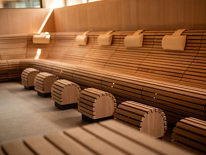 Sauna im Wellnesshotel Sonnen Resort Naturns Südtirol