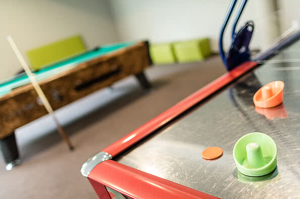 Air hockey table in the Teens Club in Sonnen Resort Naturns