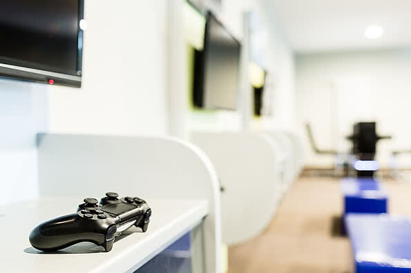 Games console in the Teens Club in Sonnen Resort Naturns